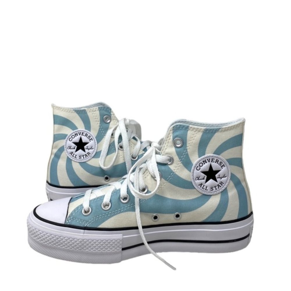 Converse Chuck Lift Platform Sneakers Blue Candy Canvas Women Skate Shoe A10009C - Picture 5 of 9